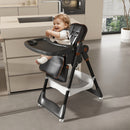 Adjustable Baby High Chair 0-6 Years, Portable Infant Feeding Seat With Safety Belt, Silent Lockable Wheels