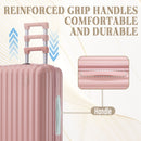 20" / 24" / 28" 3 Pieces / Set Spinner Wheel Luggage, Carry On Suitcase, With Cup Holder & USB Port & Phone Holder