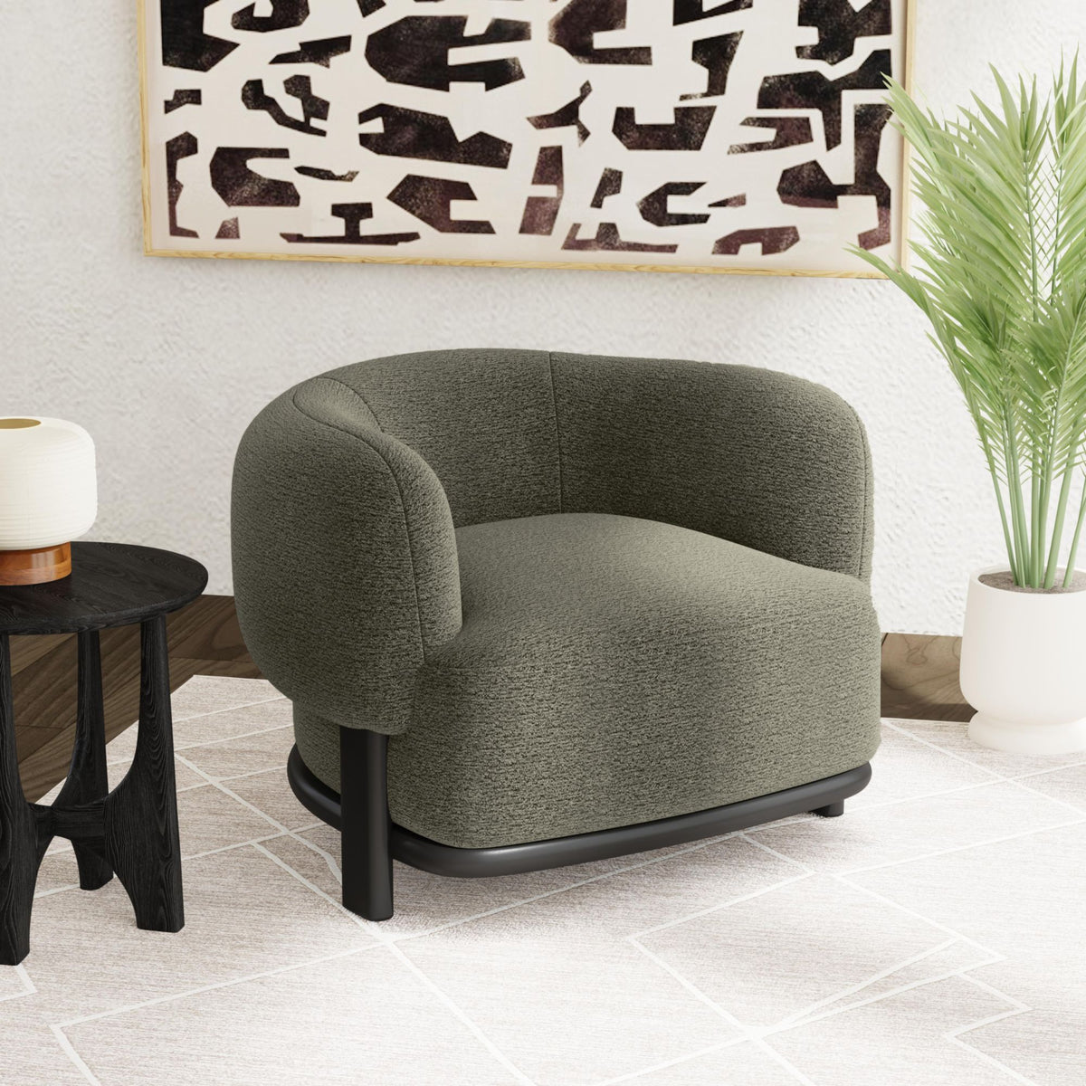 Sevilla Chair in Dark Green by Elements International, view 9