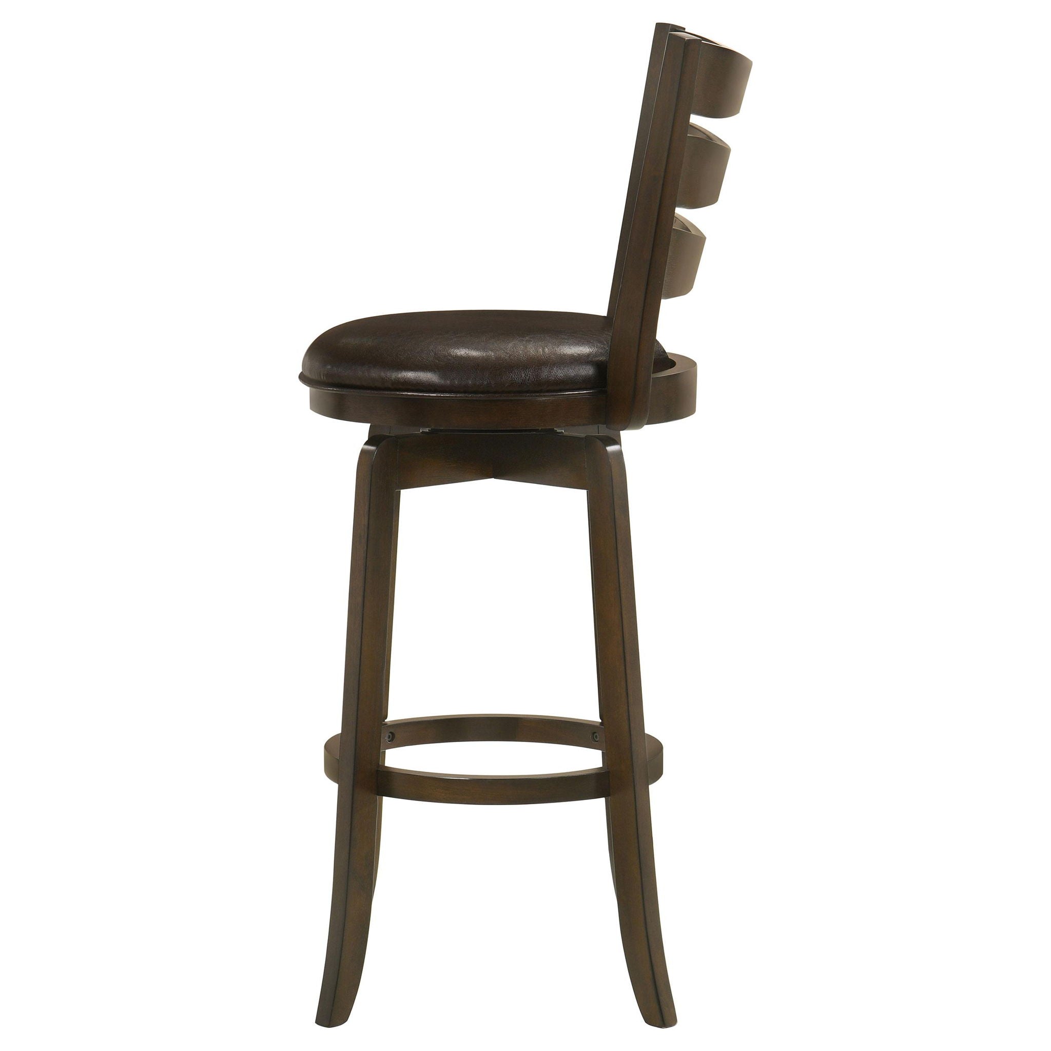 Murphy Wood Pub Height Swivel Bar Chair Dark Brown - Atlantic Fine Furniture Melbourne FL