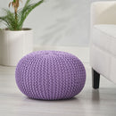 Belle - Modern Knitted Cotton Round Pouf