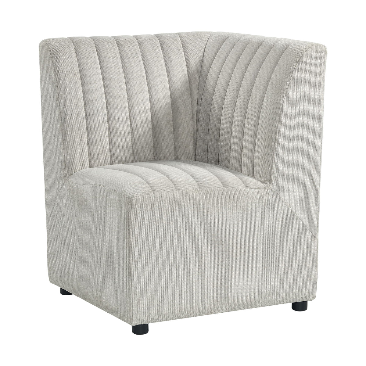 Jemma Dining Corner Chair in Beige Linen by Elements International