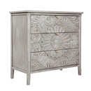 3 Drawer Cabinet, American Furniture, Suitable For Bedroom, Living Room - Light Gray