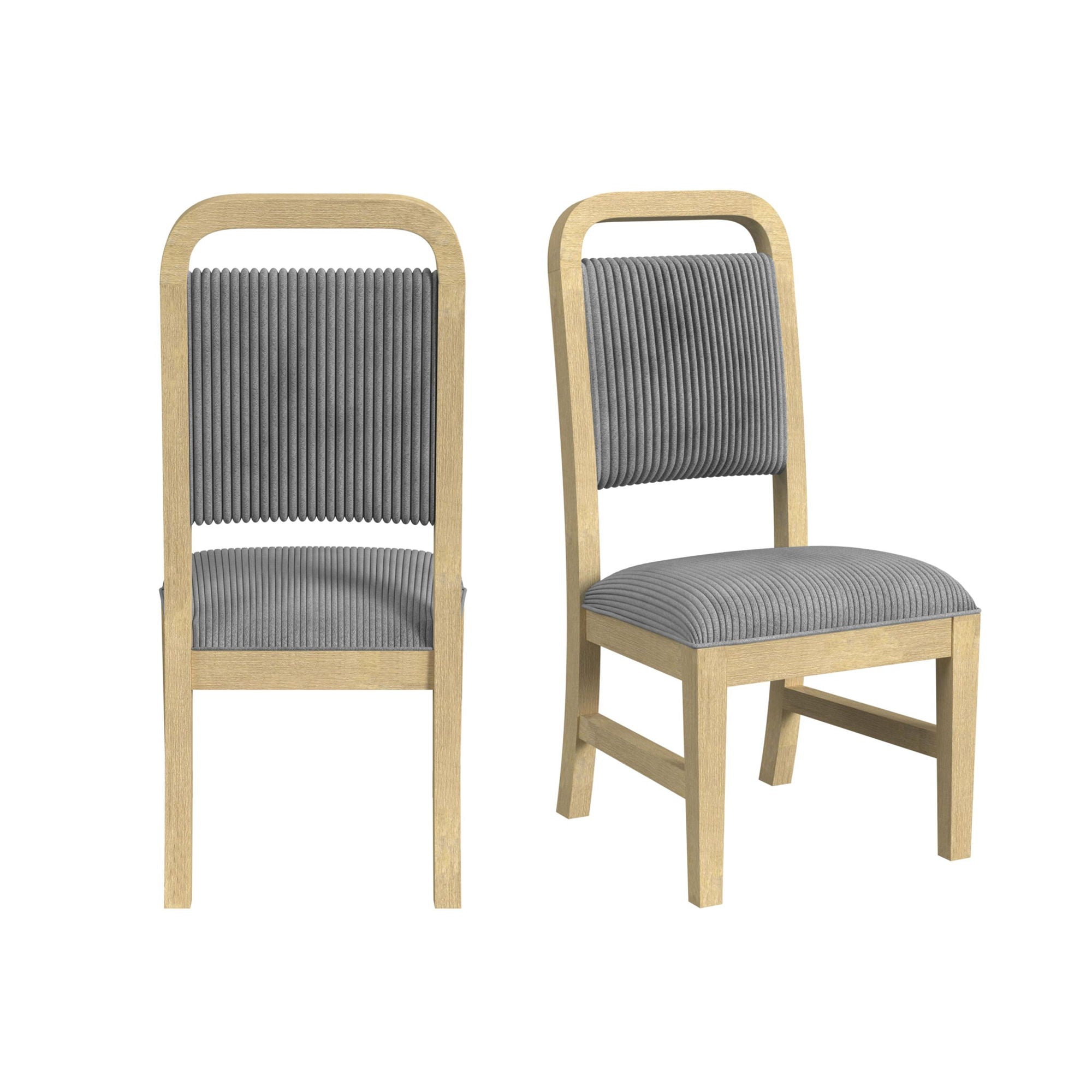 Ridgemont - Dining Side Chair (Set of 2) - Natural / Gray