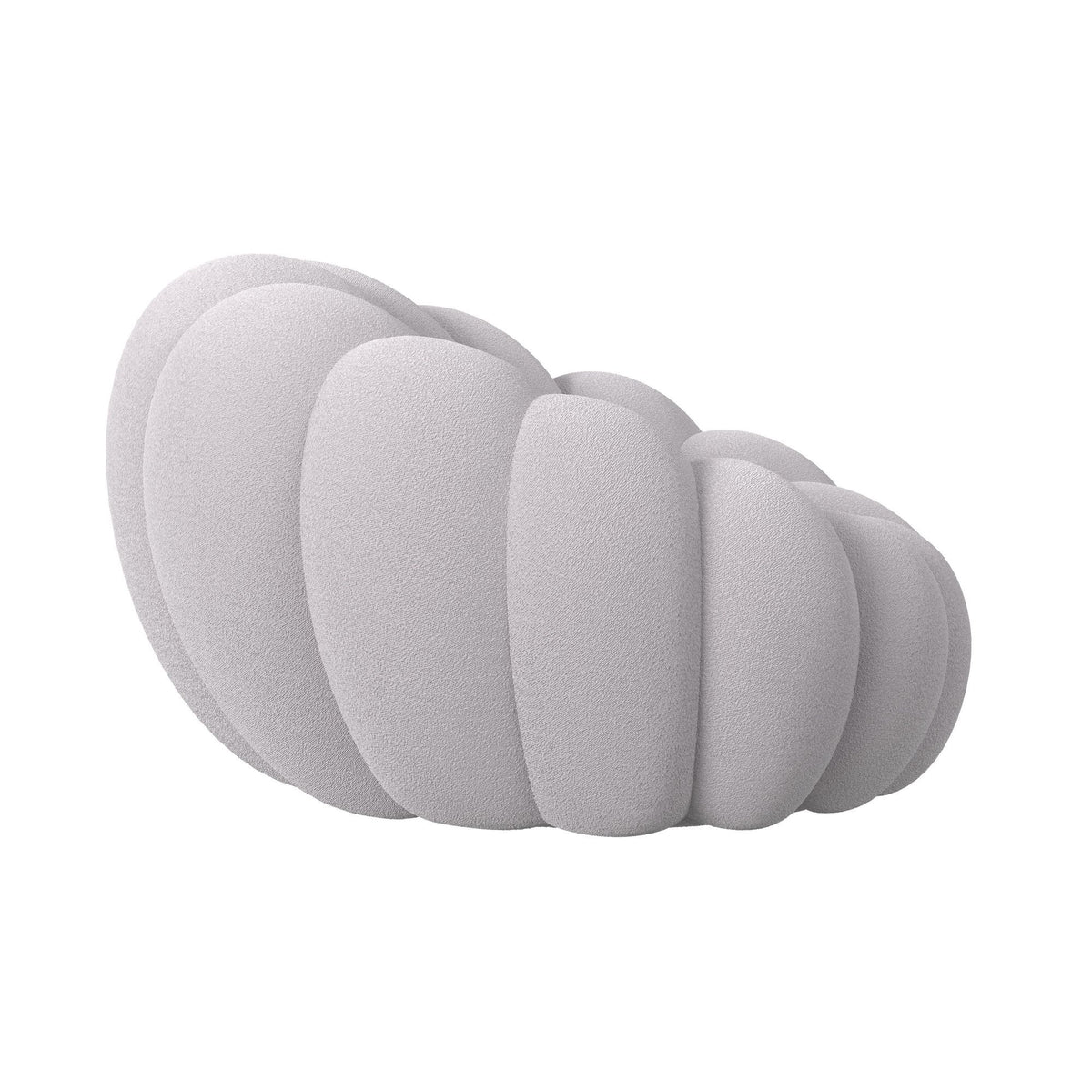 Bubble Swivel Chair And Ottoman in Light Gray by Elements International, view 14