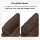 Oversized Sectional Sofa U - Shaped Sofa Couch Modern Sofa Upholstered In Soft Corduroy With A Chaise Lounge For Living Room