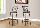 Swivel Bar Stool With Bar Height (Set of 2) - Espresso