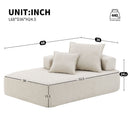 Frame For Oversized Modular U Shaped Sectional, Floor Couch Convertible Compressed Couch Spacious Foam Filled Sofa