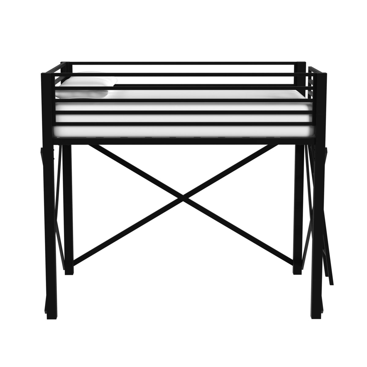 Talia Loft Bunk And Ladder in Black by Elements International, view 7