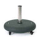 Wheelie - Round Umbrella Base With Stainless Steel Holder