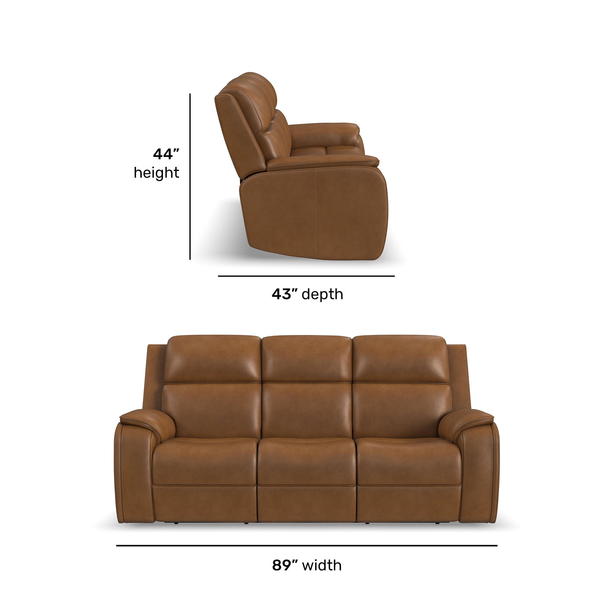Ziggy - Power Reclining Sofa With Power Headrest, Lumbar, Heat & Massage