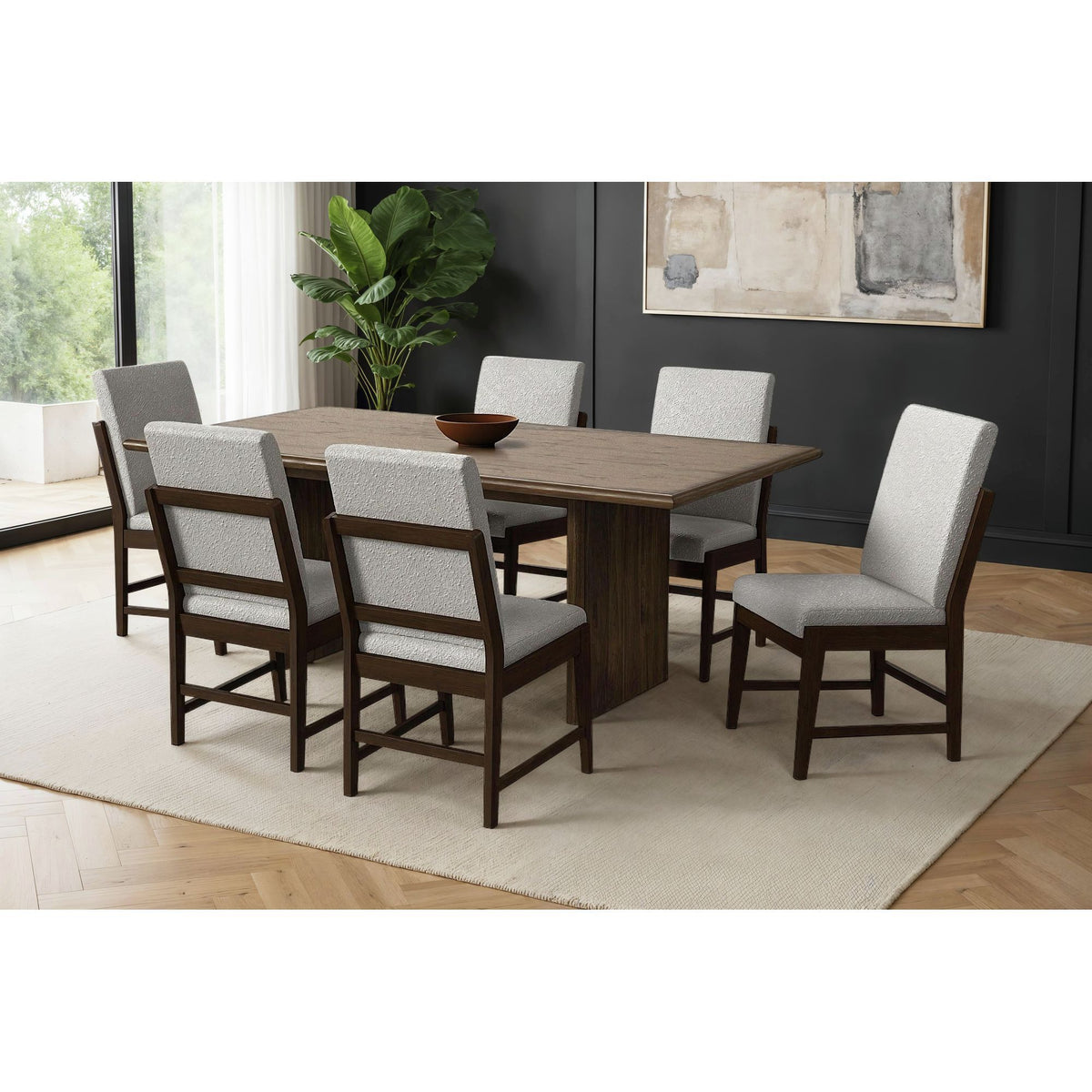 Brisbane Standard Height Dining Set in Dark Brown by Elements International, view 21