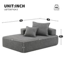 Frame For Oversized Modular U Shaped Sectional, Floor Couch Convertible Compressed Couch Spacious Foam Filled Sofa