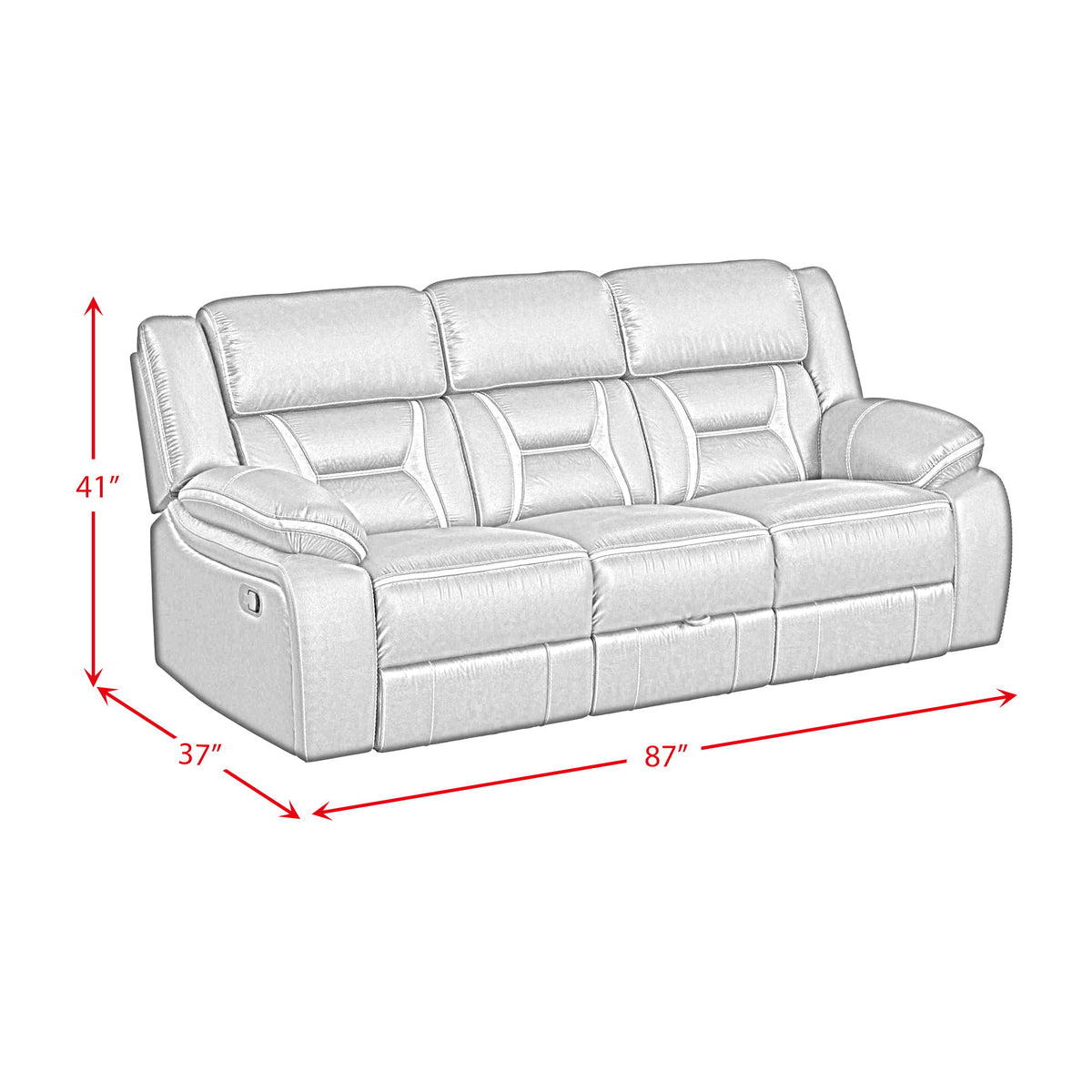 Engage Living Room Set in Gray by Elements International, view 9