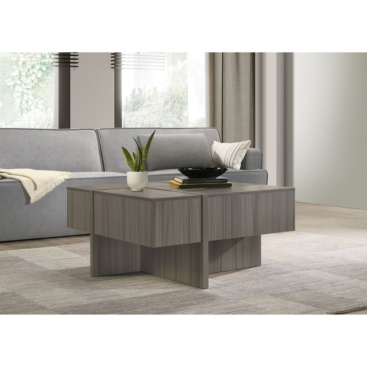 Martina Coffee Table in Gray by Elements International, view 3