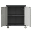 Heavy Duty Metal Garage Storage Cabinet With Wheels Sturdy Tool Organizer