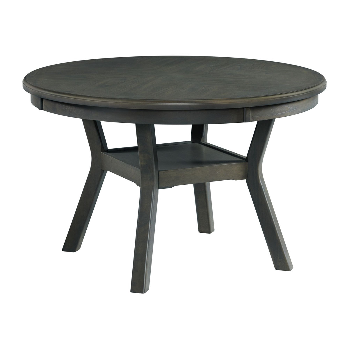 Amherst Dining Table With Wood Leg in Gray Finish by Elements International