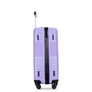 3 Piece Luggage Sets Lightweight Suitcase With Two Hooks, Spinner Wheels,