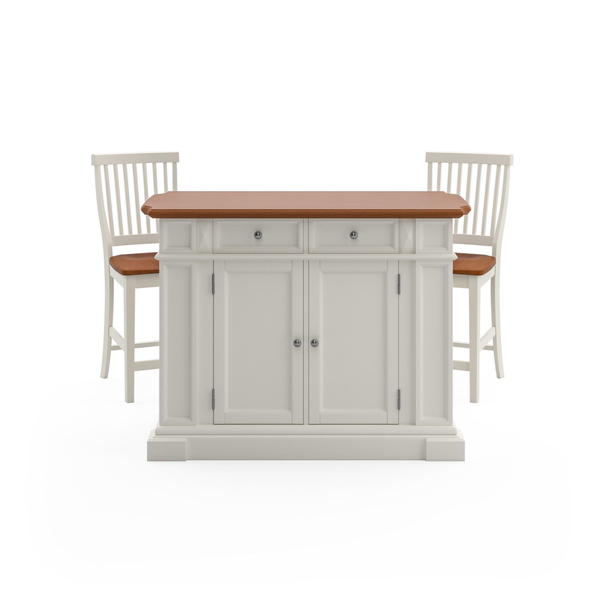 Americana - Kitchen Island Set - White