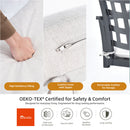 Modern Classic Outdoor Patio Dining Set, Rectangular Table & Dining Chairs, Rust Free, Weather Resistant