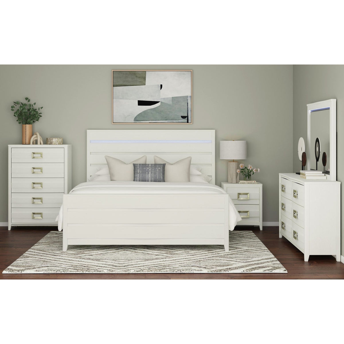 Tobias 5-Drawer Chest in Black by Elements International, view 11