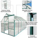 Polycarbonate Greenhouse Raised Base And Anchor Aluminum Heavy Duty Walk-In Greenhouses For Outdoor Backyard In All Season