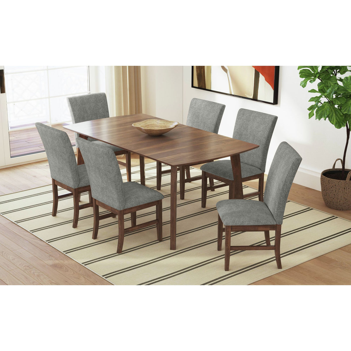 Santa Barbara Standard Height Dining Set in Blue by Elements International, view 41