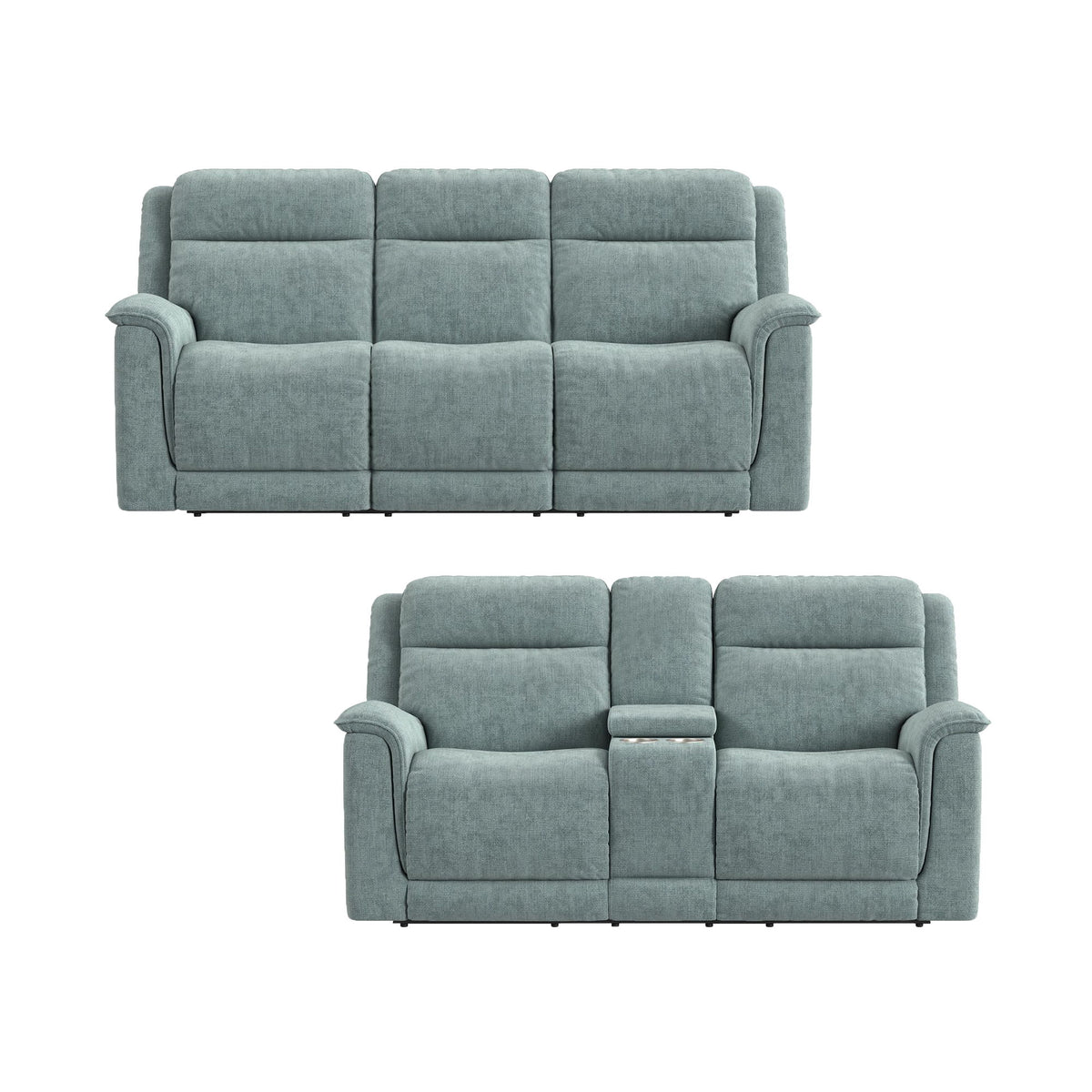 Striker Living Room Set in Blue by Elements International, view 3