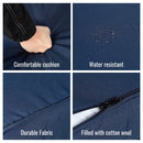 5 Piece Patio Dining Table Set, Acacia Wood Table Top With Umbrella Hole