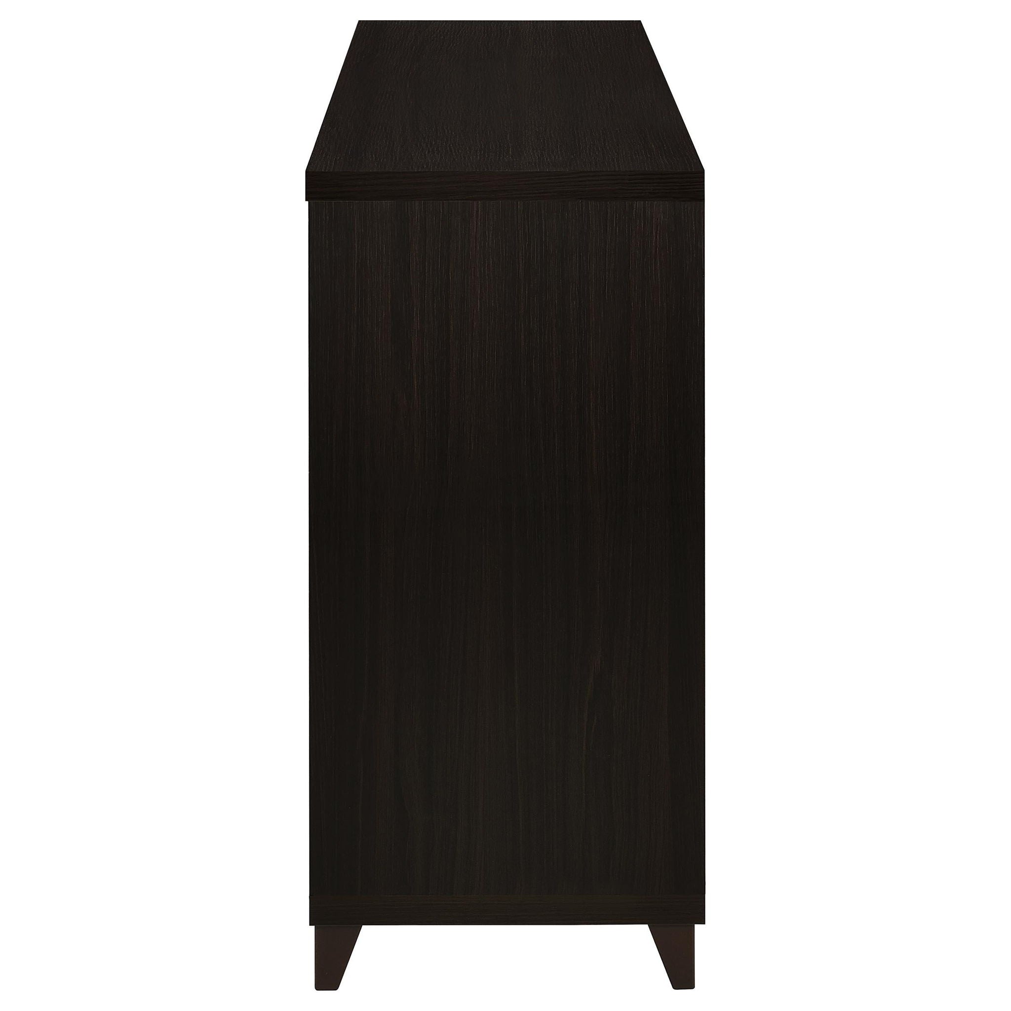 Lewes 2-door Engineered Wood 60-inch TV Stand Cappuccino