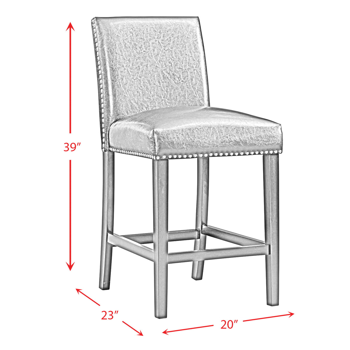 Meridian Counter Side Chair (Set of 2) in Black by Elements International, view 13