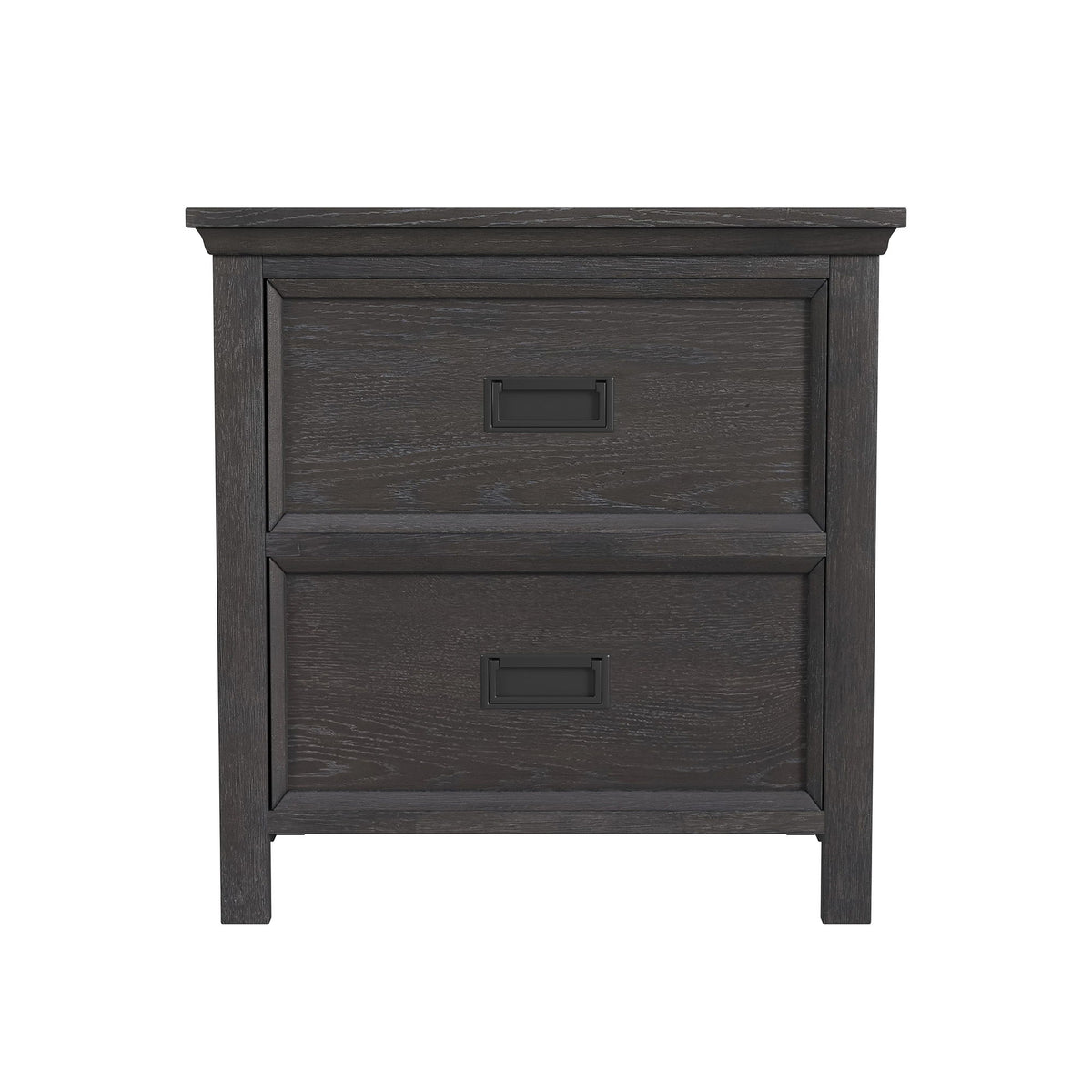 Hampton Kids 2-Drawer Nightstand With Usb in Black by Elements International, view 8
