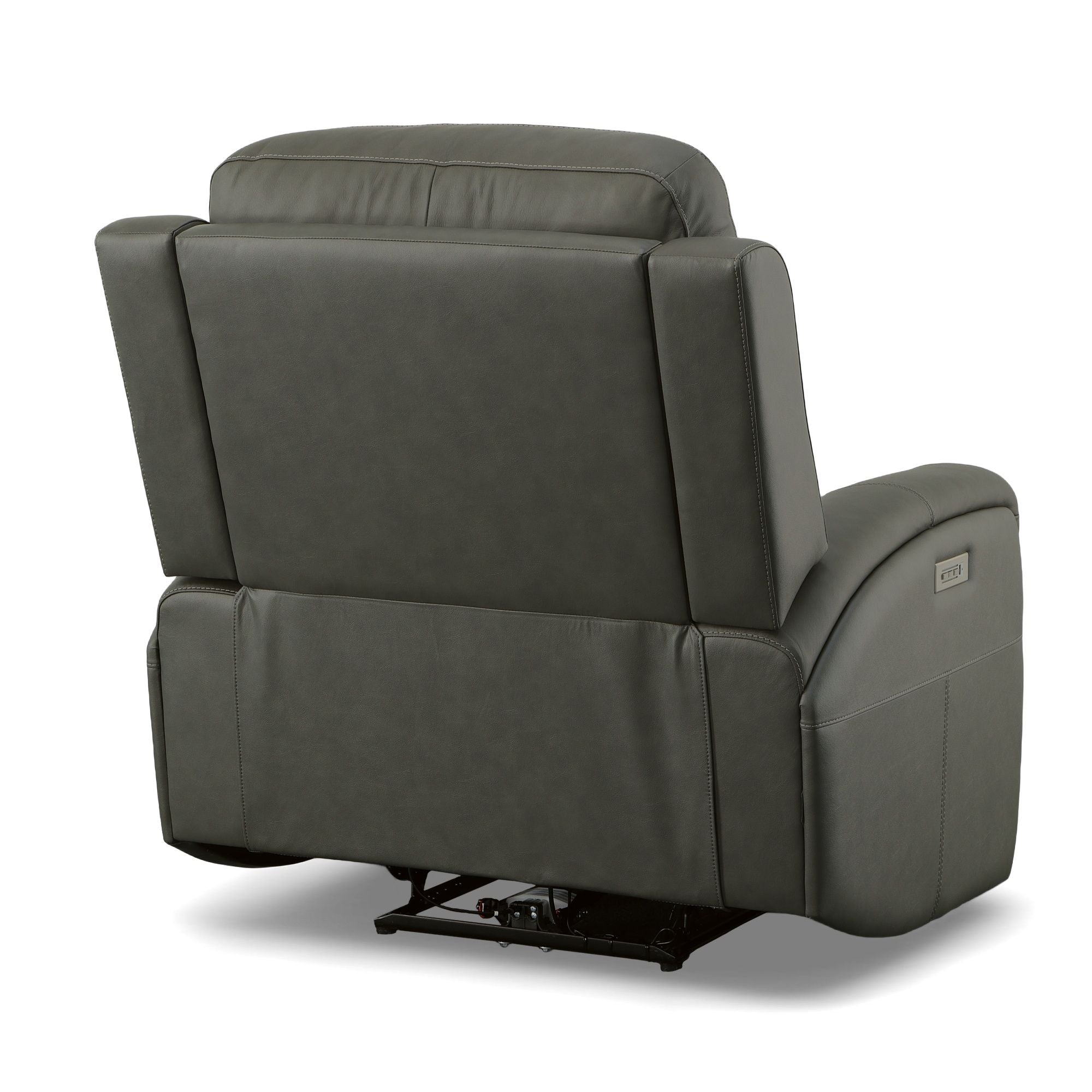 Linden - Power Swivel Gliding Recliner With Power Headrest, Lumbar, Heat & Massage