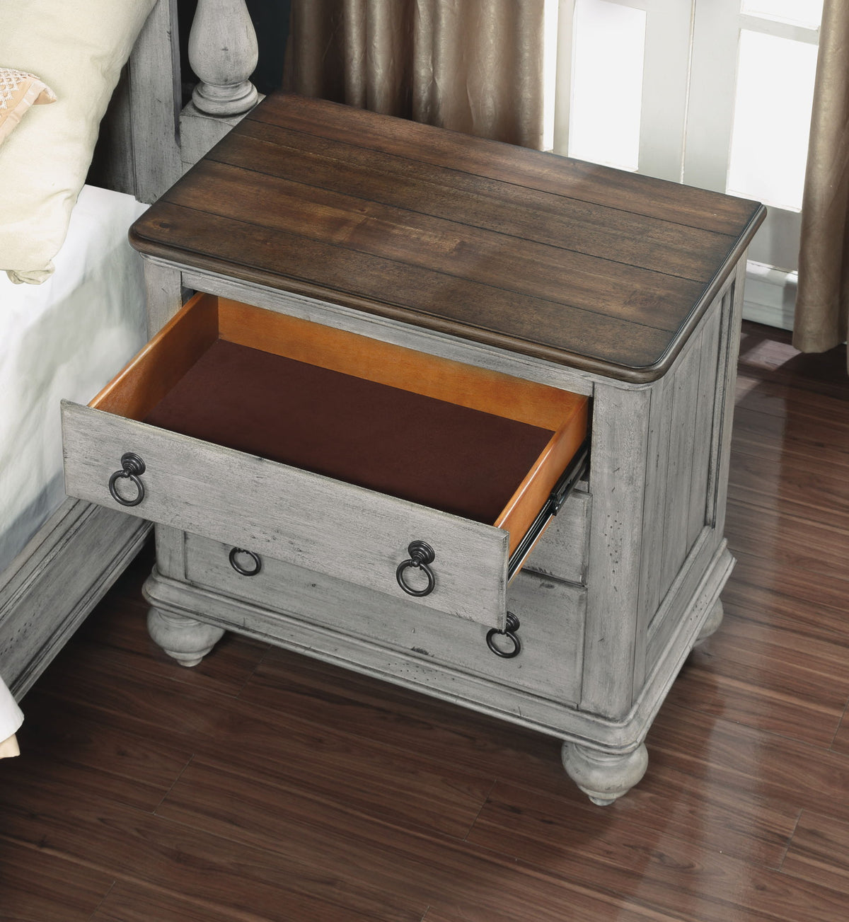 Plymouth - Nightstand - Gray