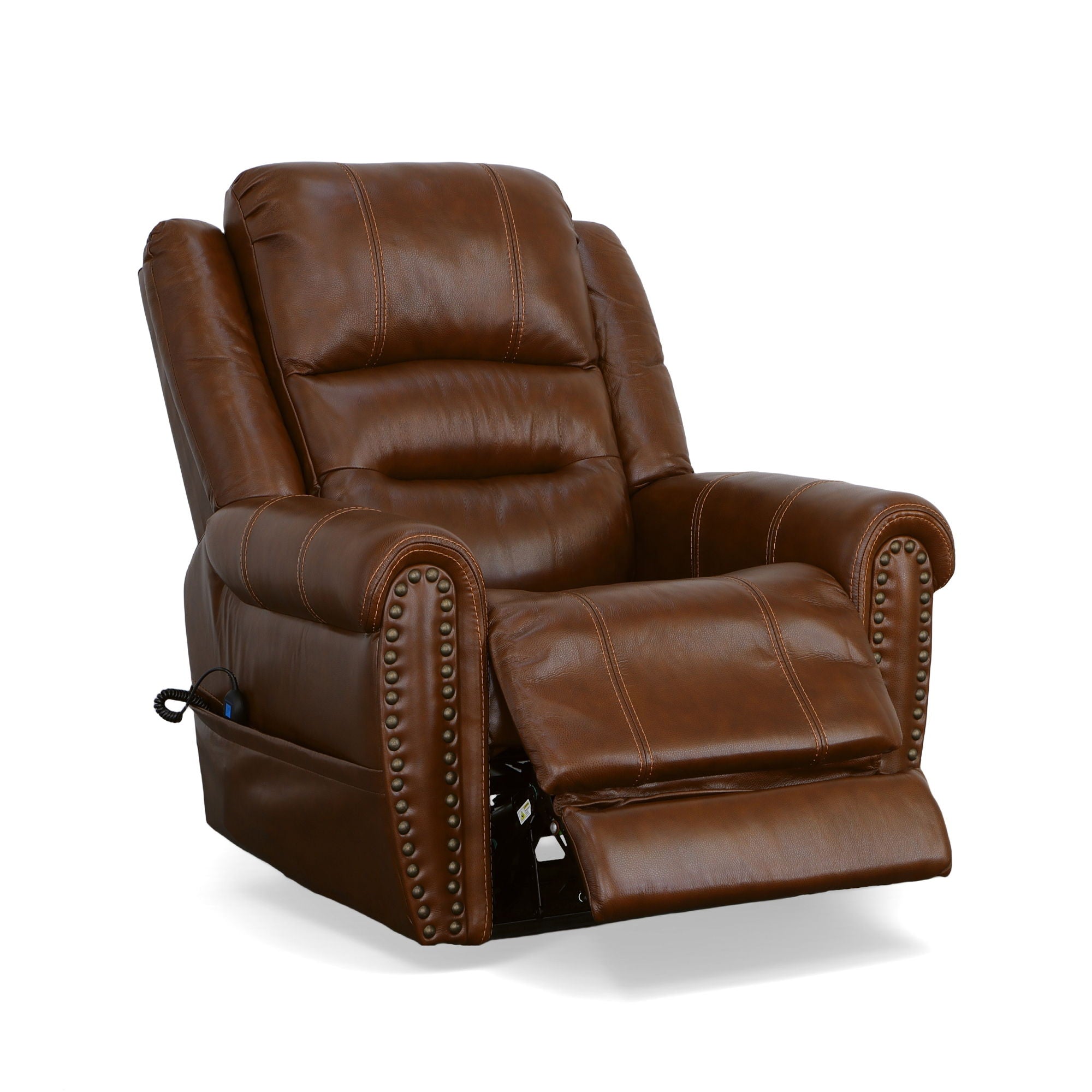 Oscar - Power Lift Recliner With Right-Hand Control & Power Headrest - Grizzly