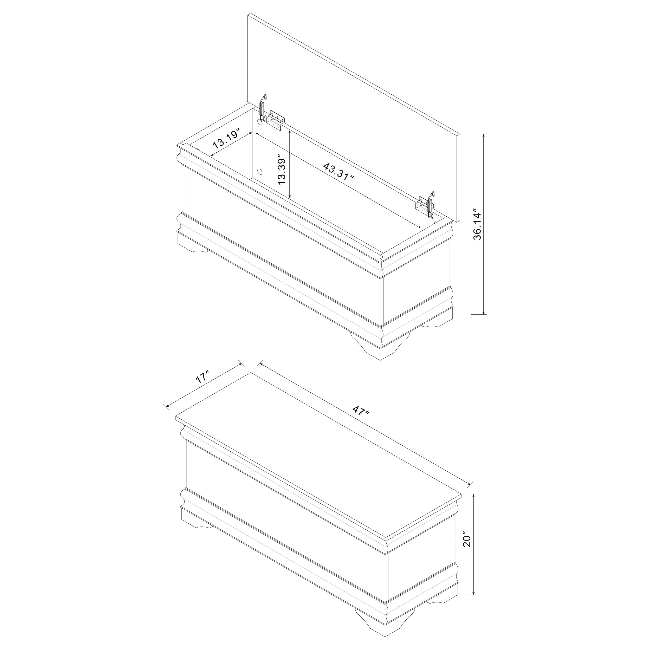 Pablo Cedar Chest Warm Brown — view 13