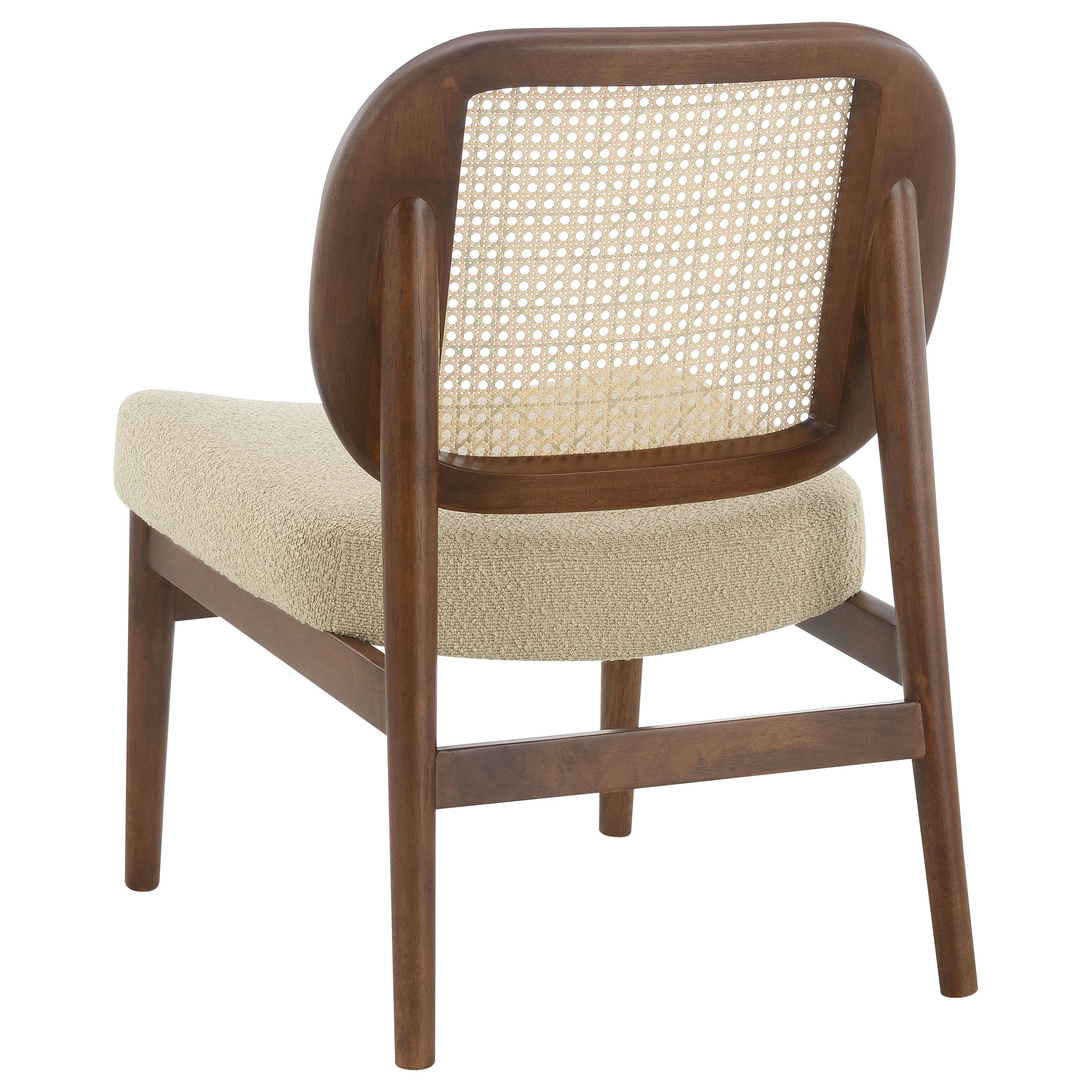 Rayo Rattan Cane Back Accent Chair with Padded Seat Camel — view 6