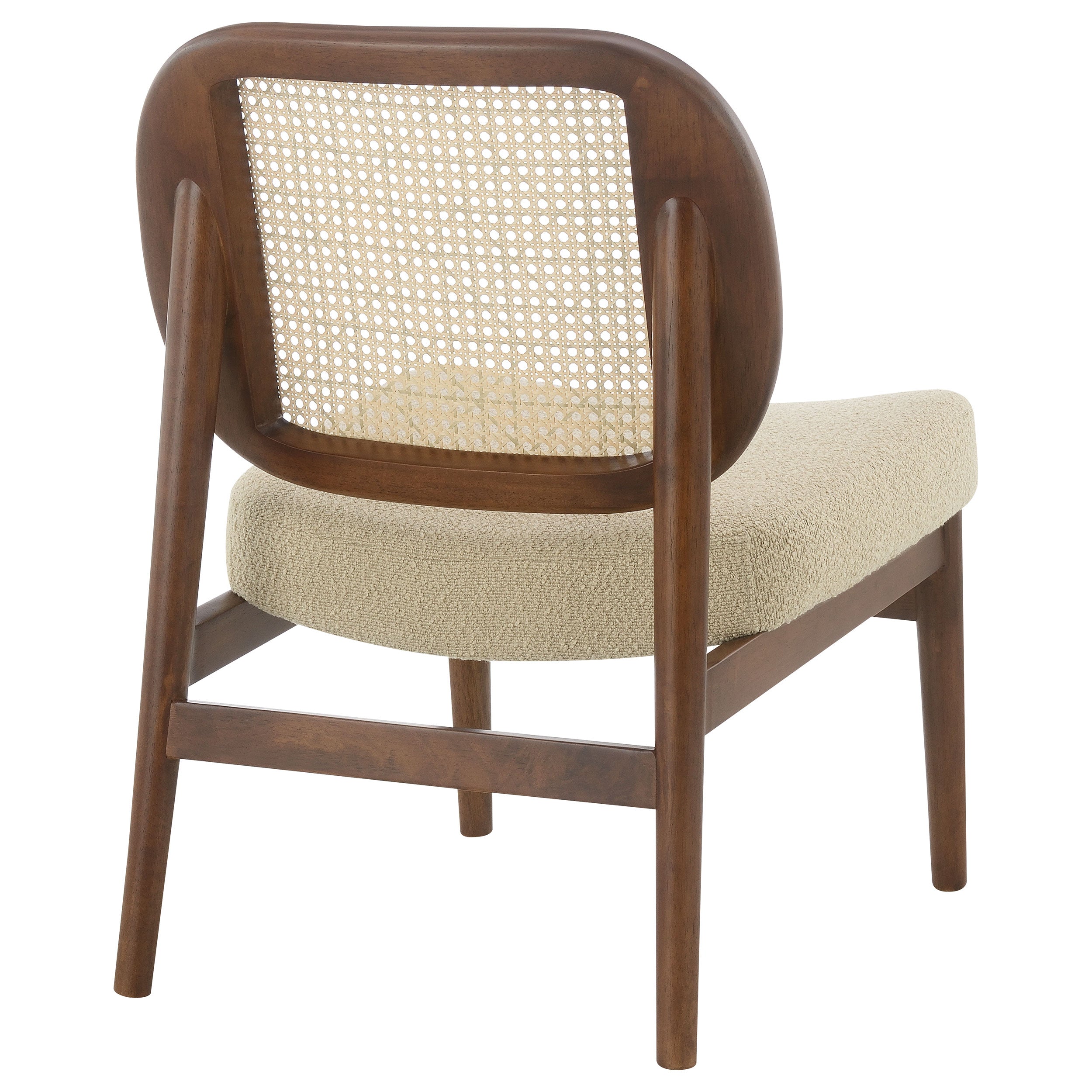 Rayo Rattan Cane Back Accent Chair with Padded Seat Camel — view 7