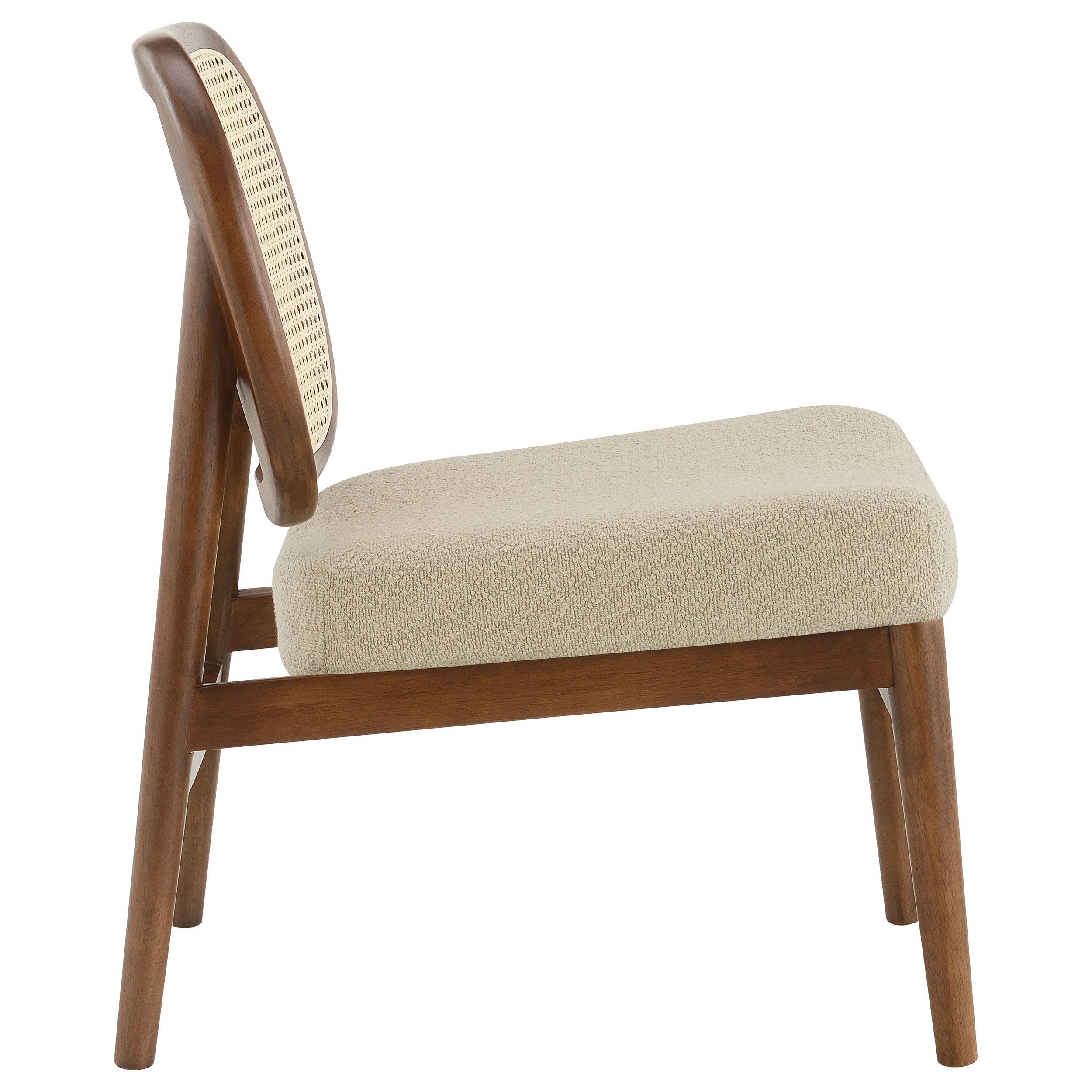 Rayo Rattan Cane Back Accent Chair with Padded Seat Camel — view 8