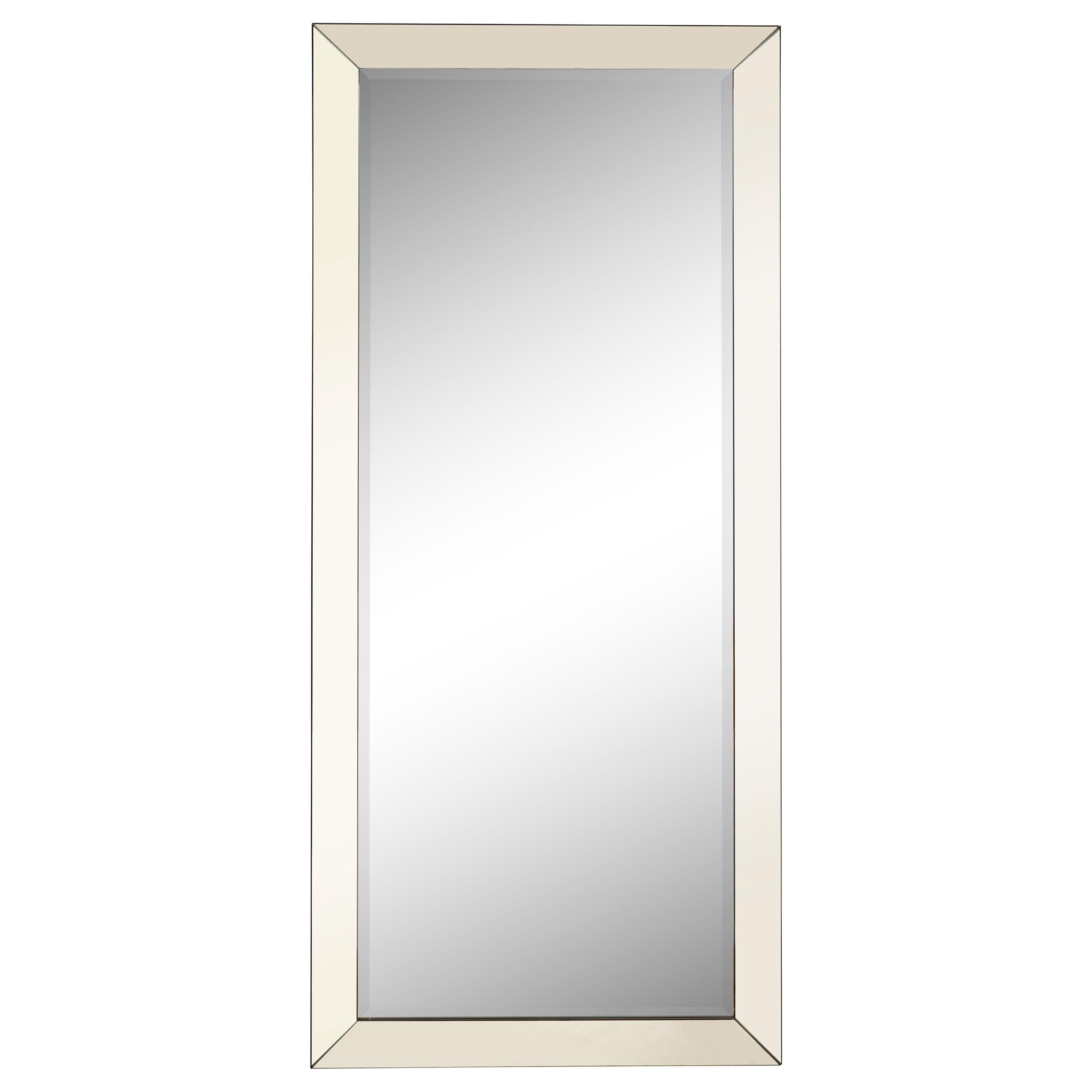 Barnett 30 x 70 Inch Full Length Floor or Wall Mirror Silver — view 1