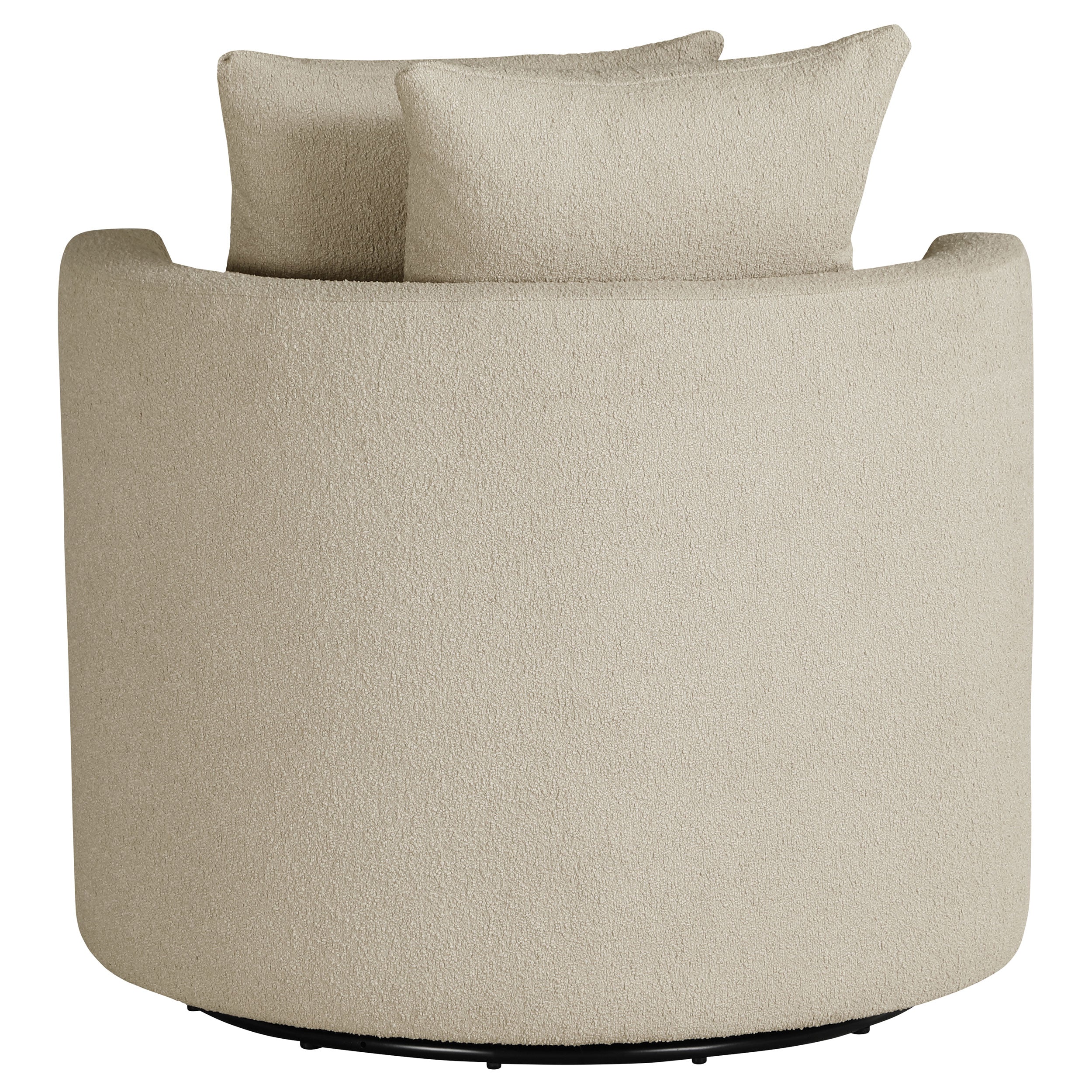 Debbie Upholstered Swivel Accent Chair Camel — view 7