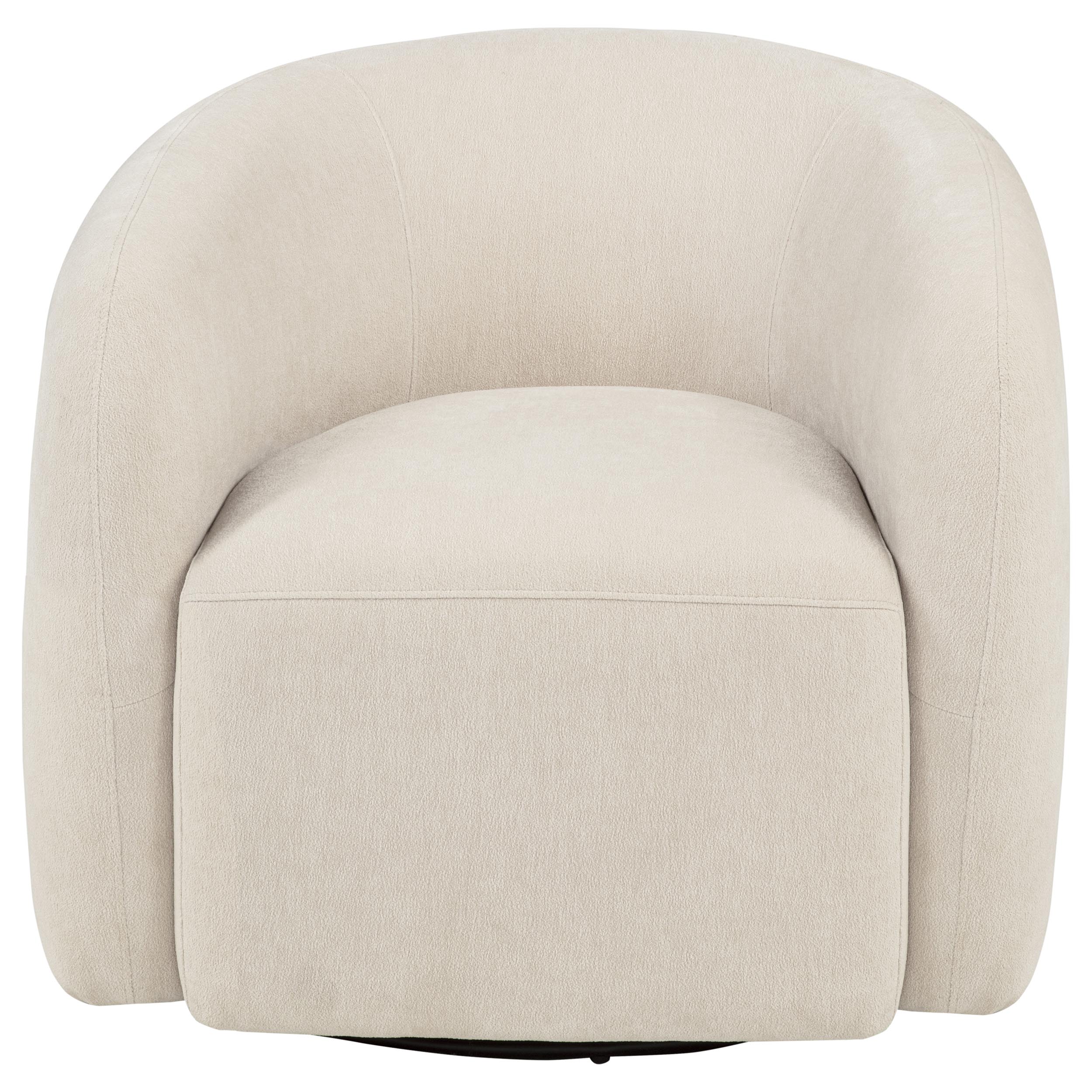 Gerley Chenille Upholstered Swivel Accent Chair Beige — view 3