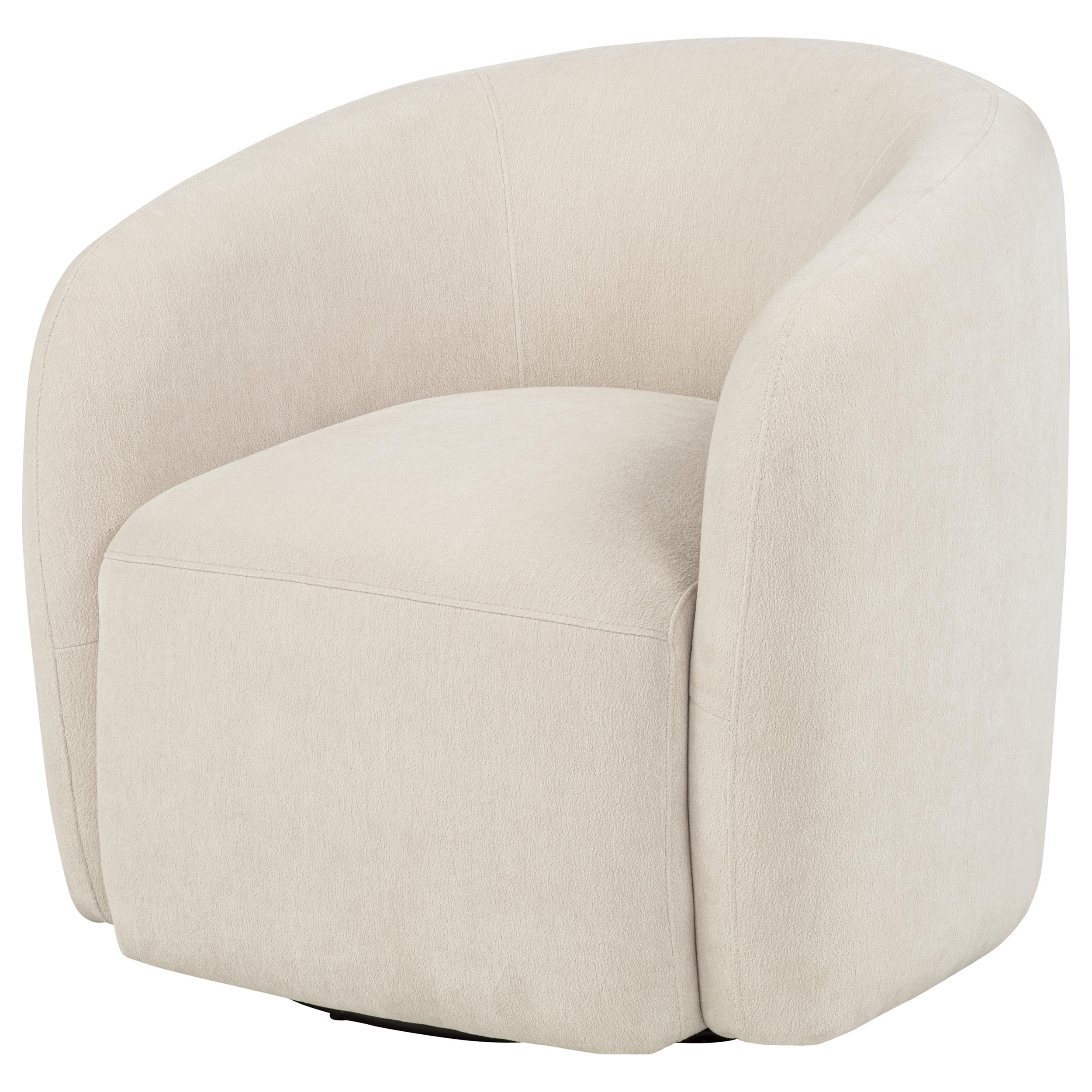 Gerley Chenille Upholstered Swivel Accent Chair Beige — view 4