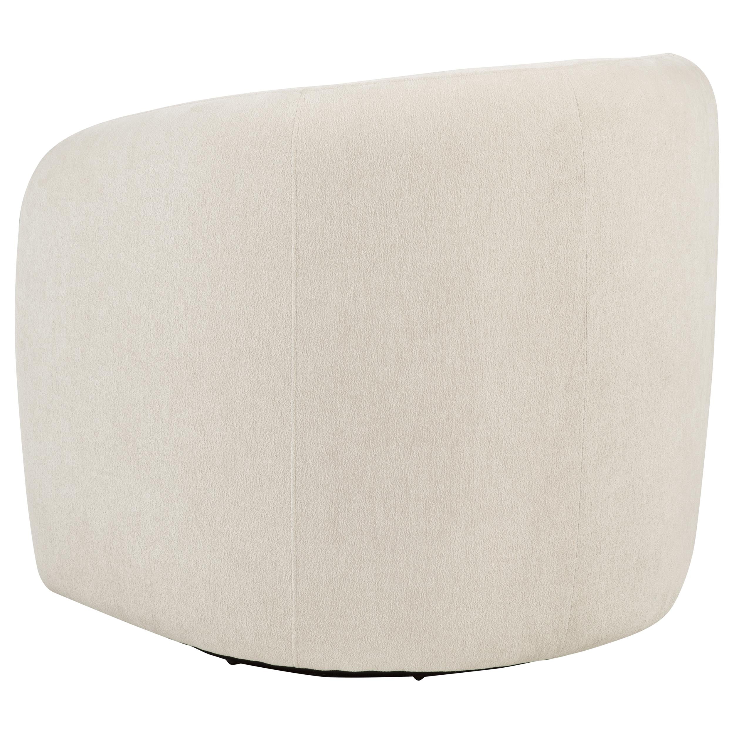 Gerley Chenille Upholstered Swivel Accent Chair Beige — view 6