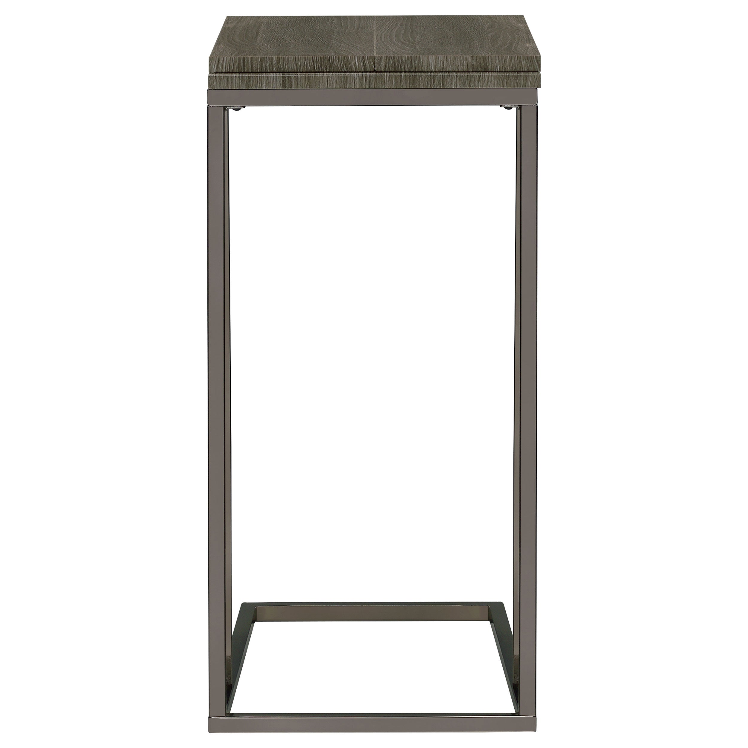 Pedro Expandable C-Shaped Sofa Side Table Weathered Grey — view 10