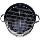 Portable Charcoal Smoker Grill For Outdoor Cooking - Black