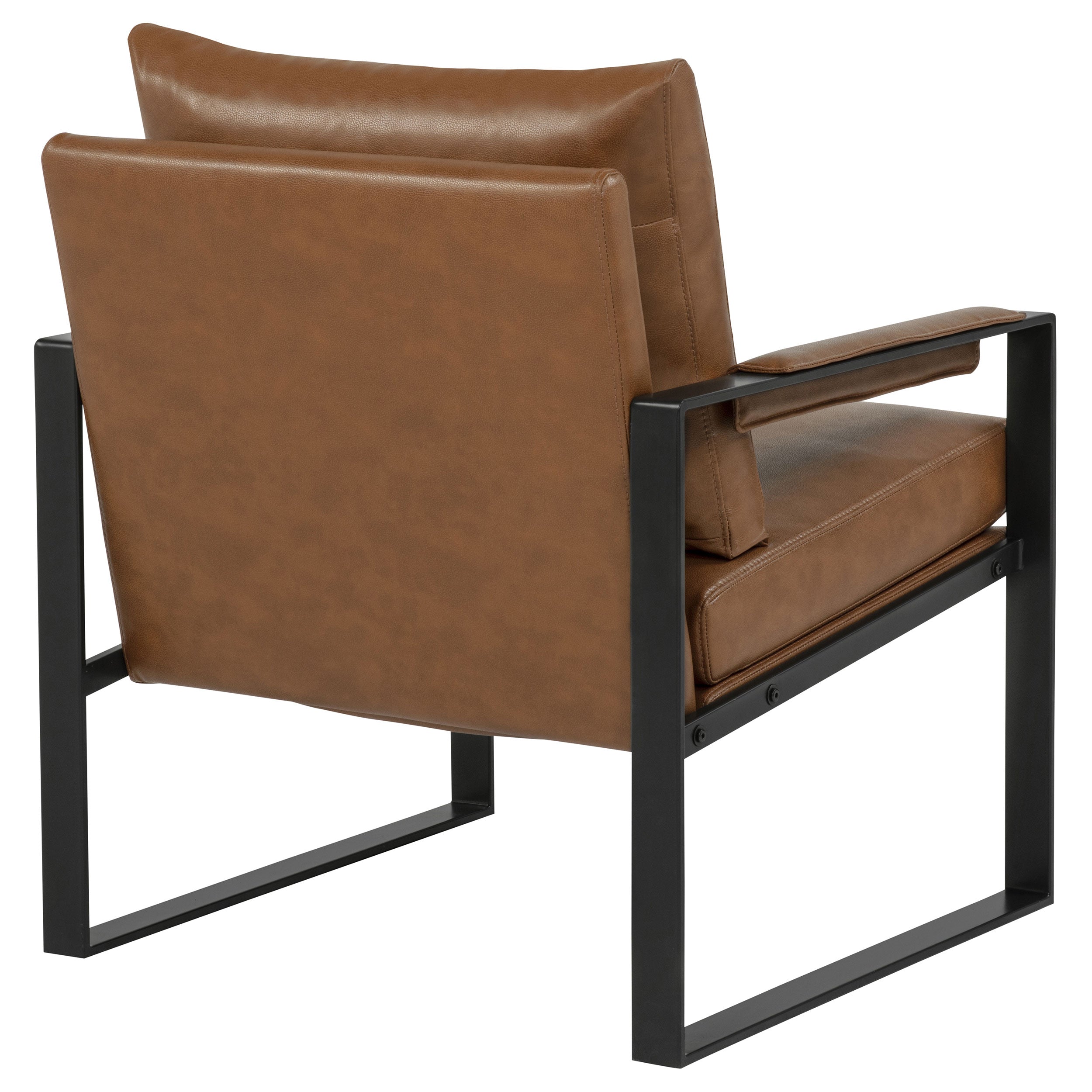 Rosalind Upholstered Track Arm Accent Chair Brown — view 8