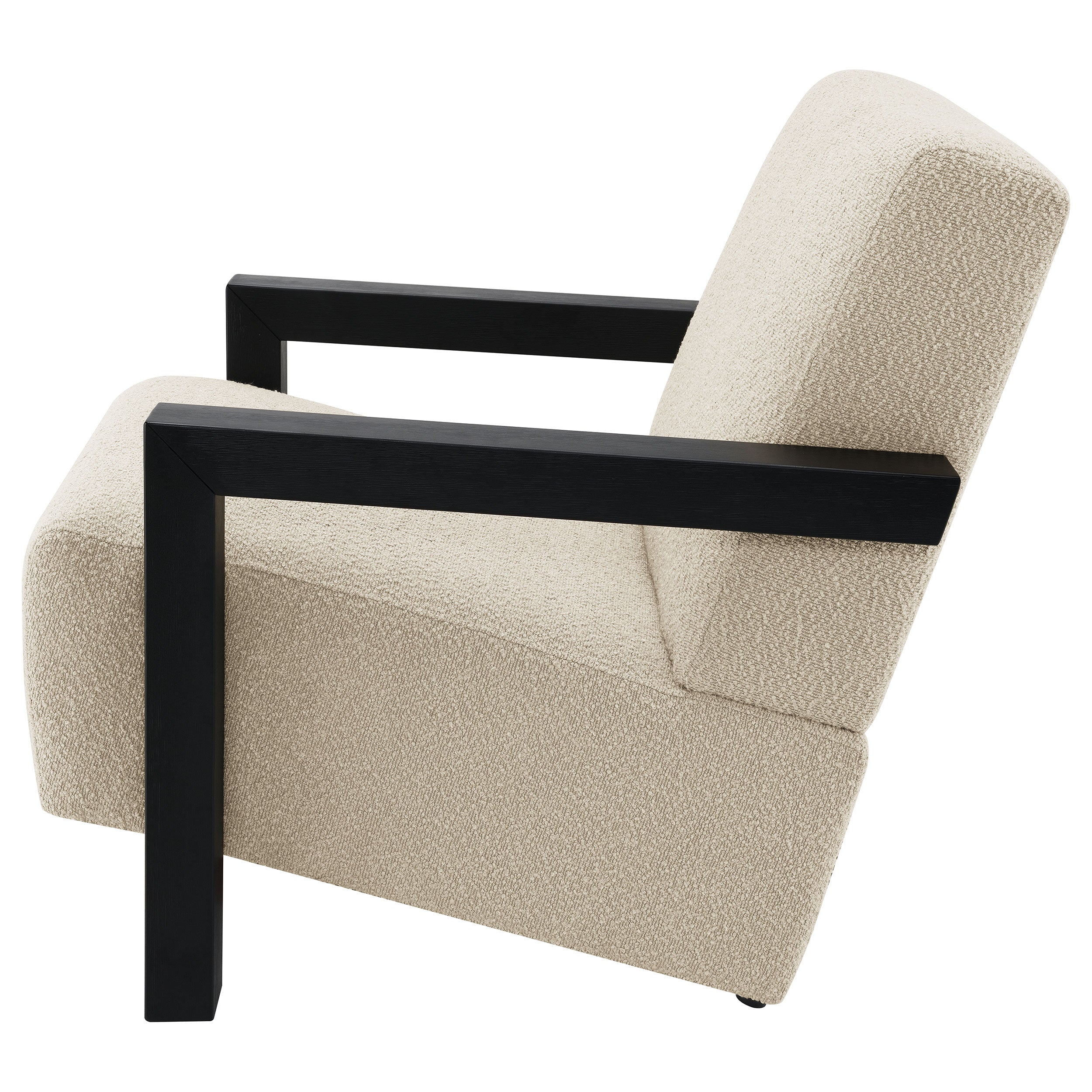 Fitzroy Boucle Upholstered Accent Arm Chair Latte — view 5