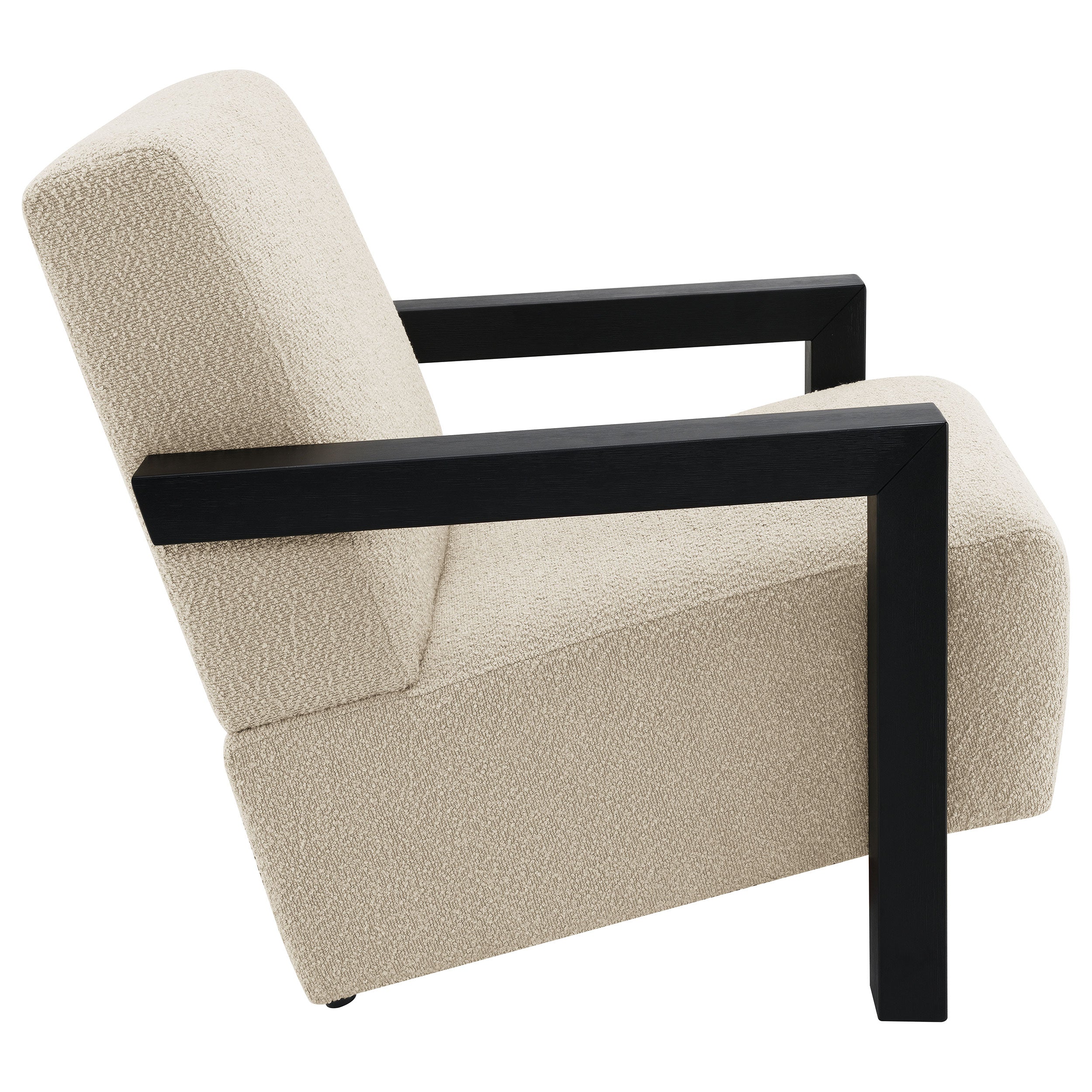 Fitzroy Boucle Upholstered Accent Arm Chair Latte — view 8