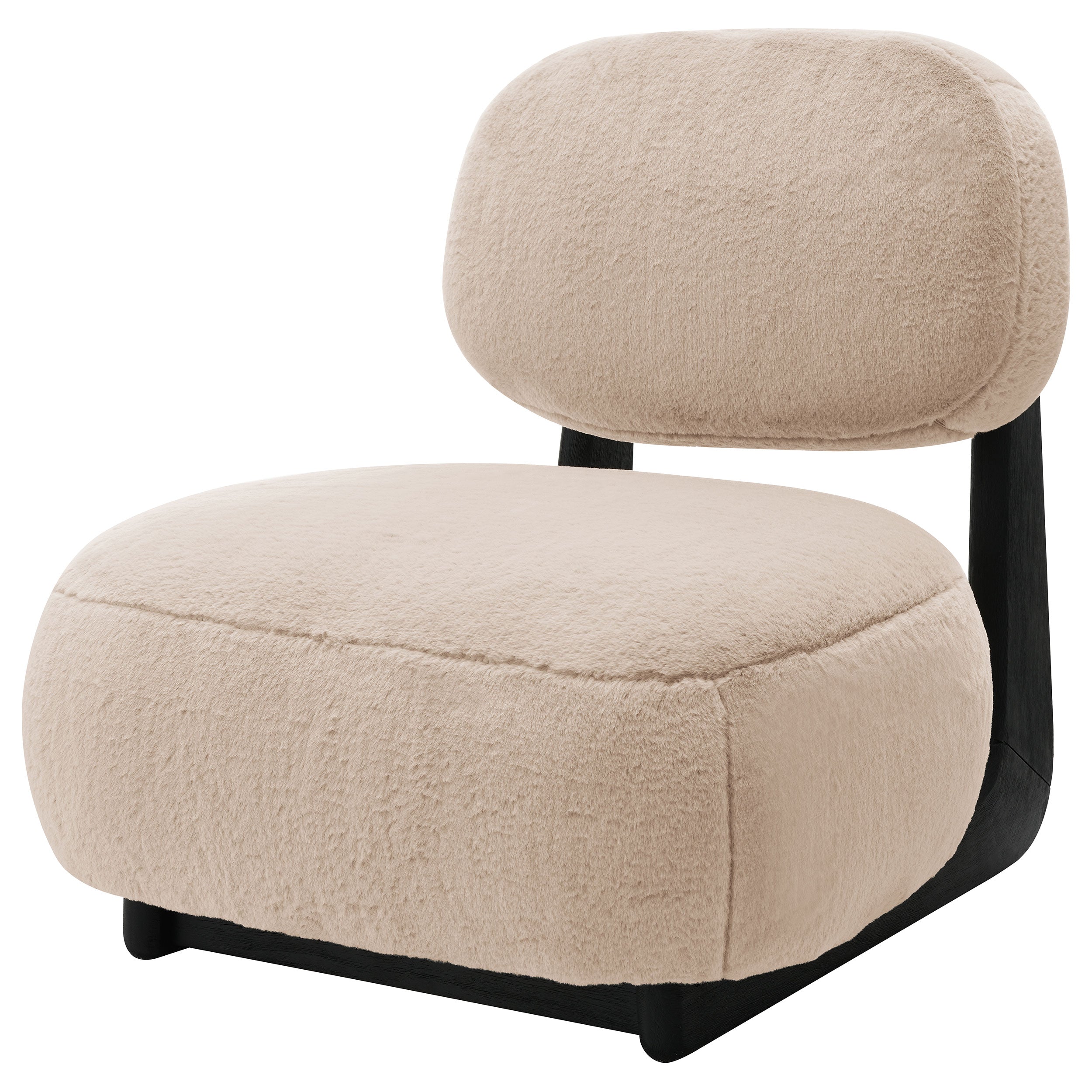 Duffie Upholstered Armless Accent Chair Camel — view 4